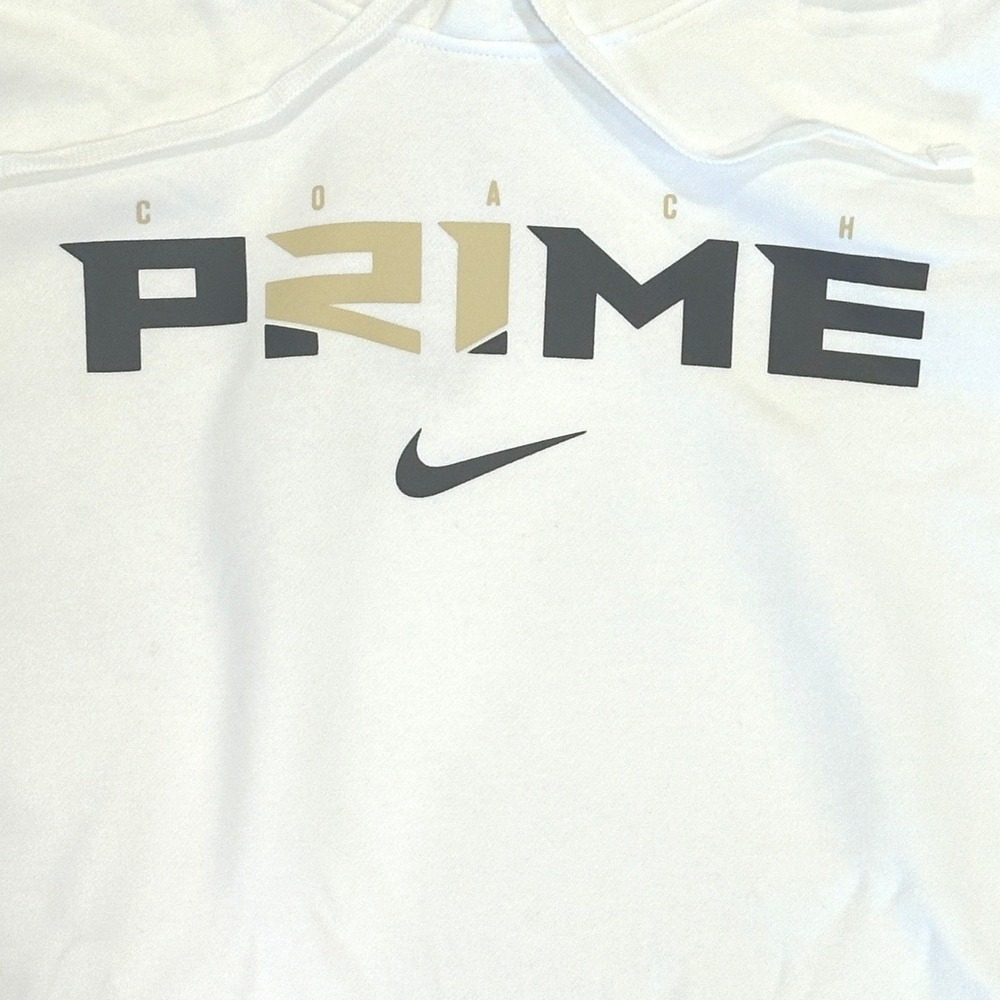 Nike Coach Prime Club Fleece Hoodie White - XXL **NEW** - Picture 4 of 9